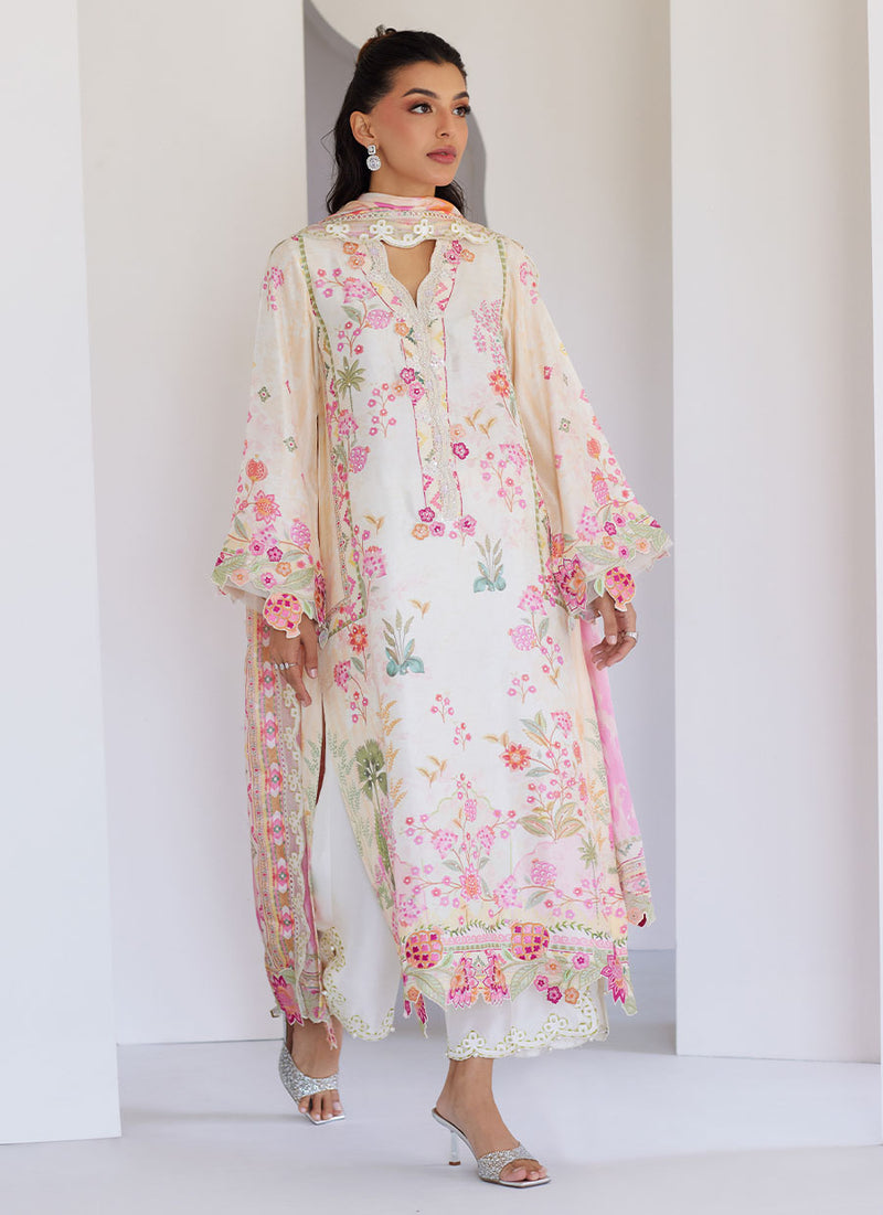 Faye Ivory Shirt and Dupatta