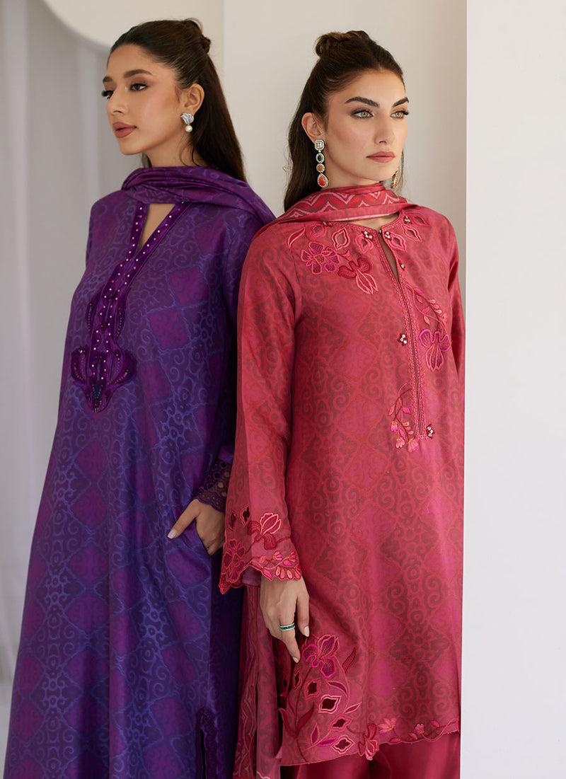 Amity Purple Shirt and Dupatta