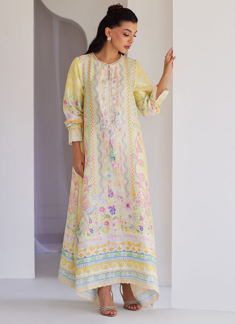 Cali Raw Silk Kaftan