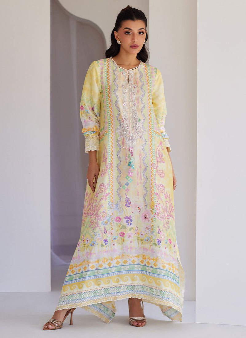 Cali Raw Silk Kaftan