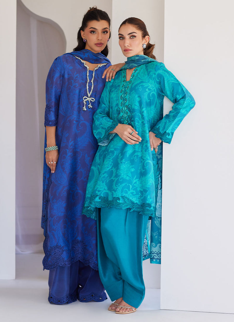 Luna Green Shirt and Dupatta