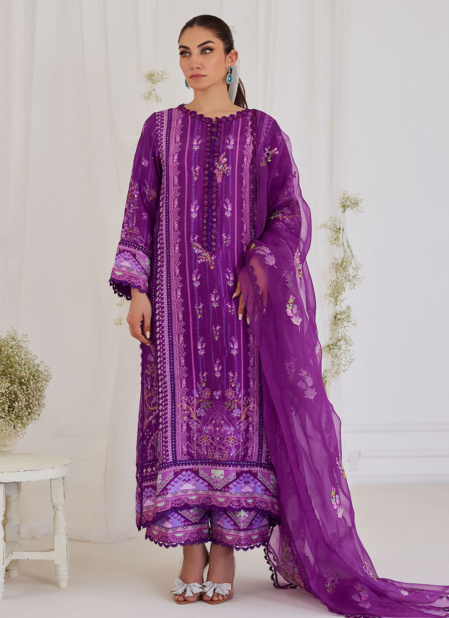 Ligia Plum Shirt And Dupatta