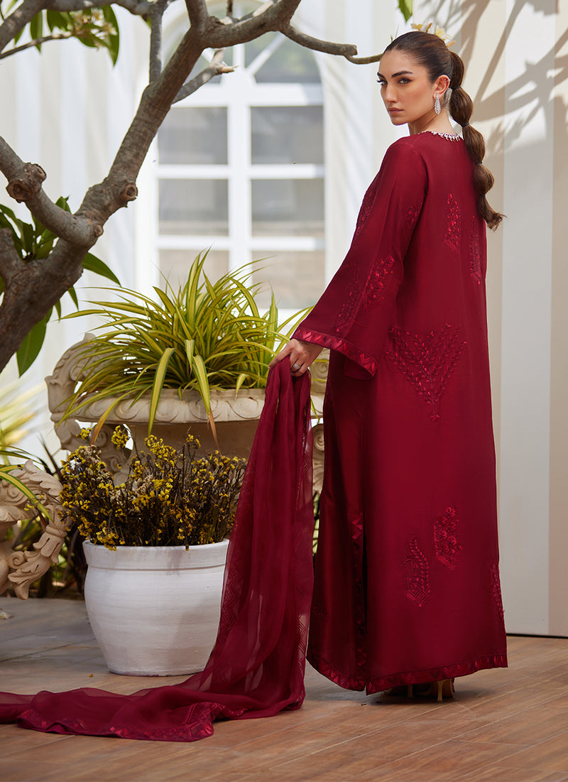 Soraya Scarlett Shirt and Dupatta