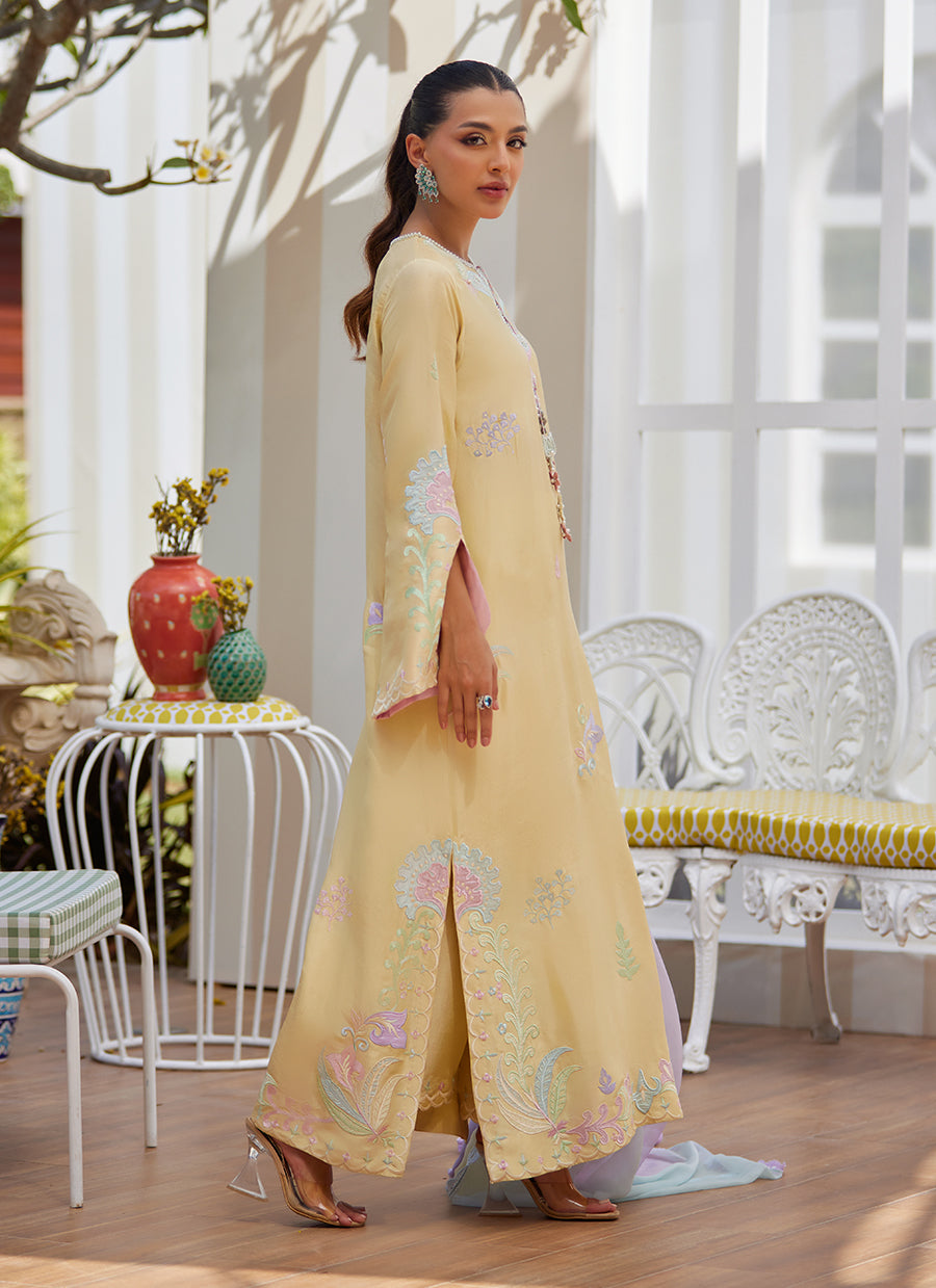 Vaya Lemon Shirt and Dupatta