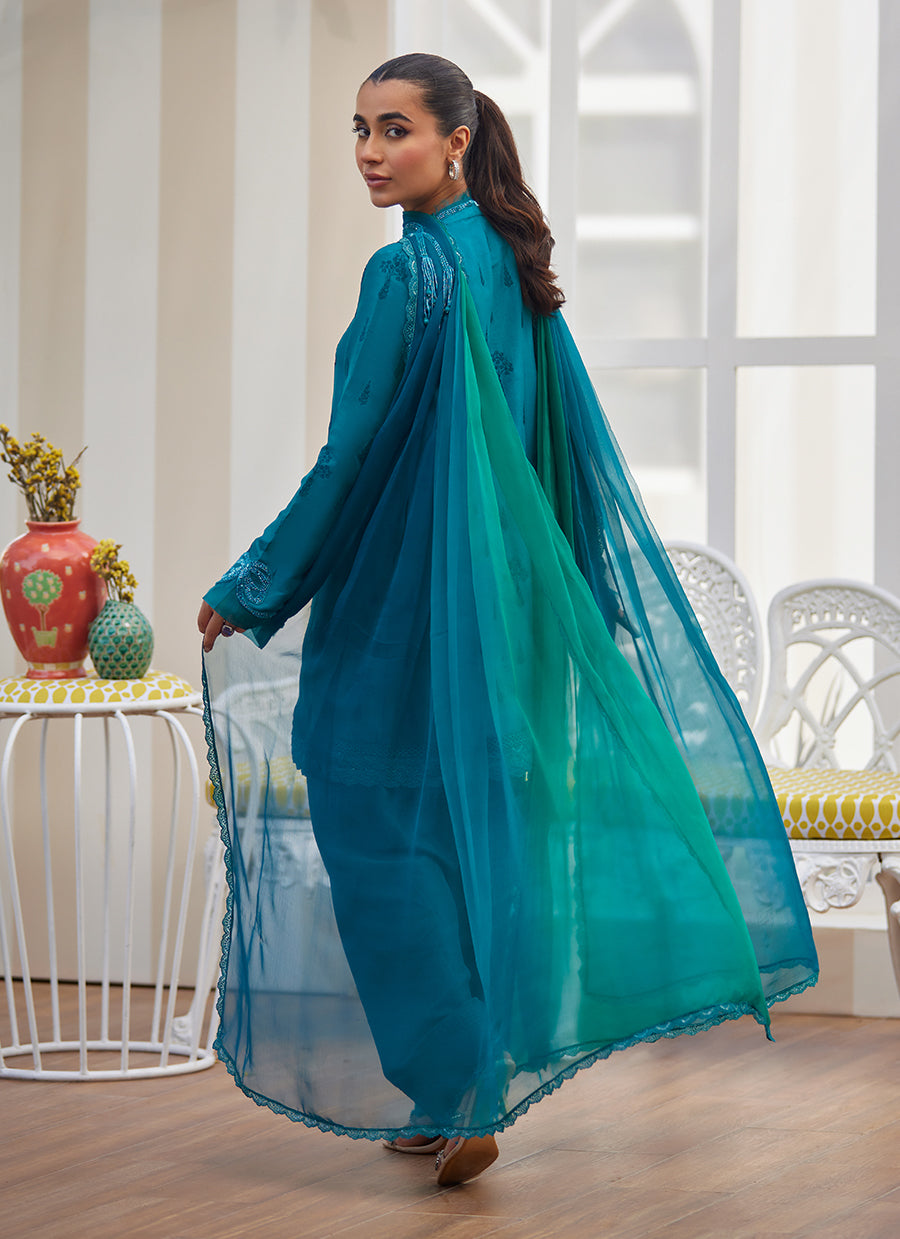 Maella Emerald Shirt and Dupatta