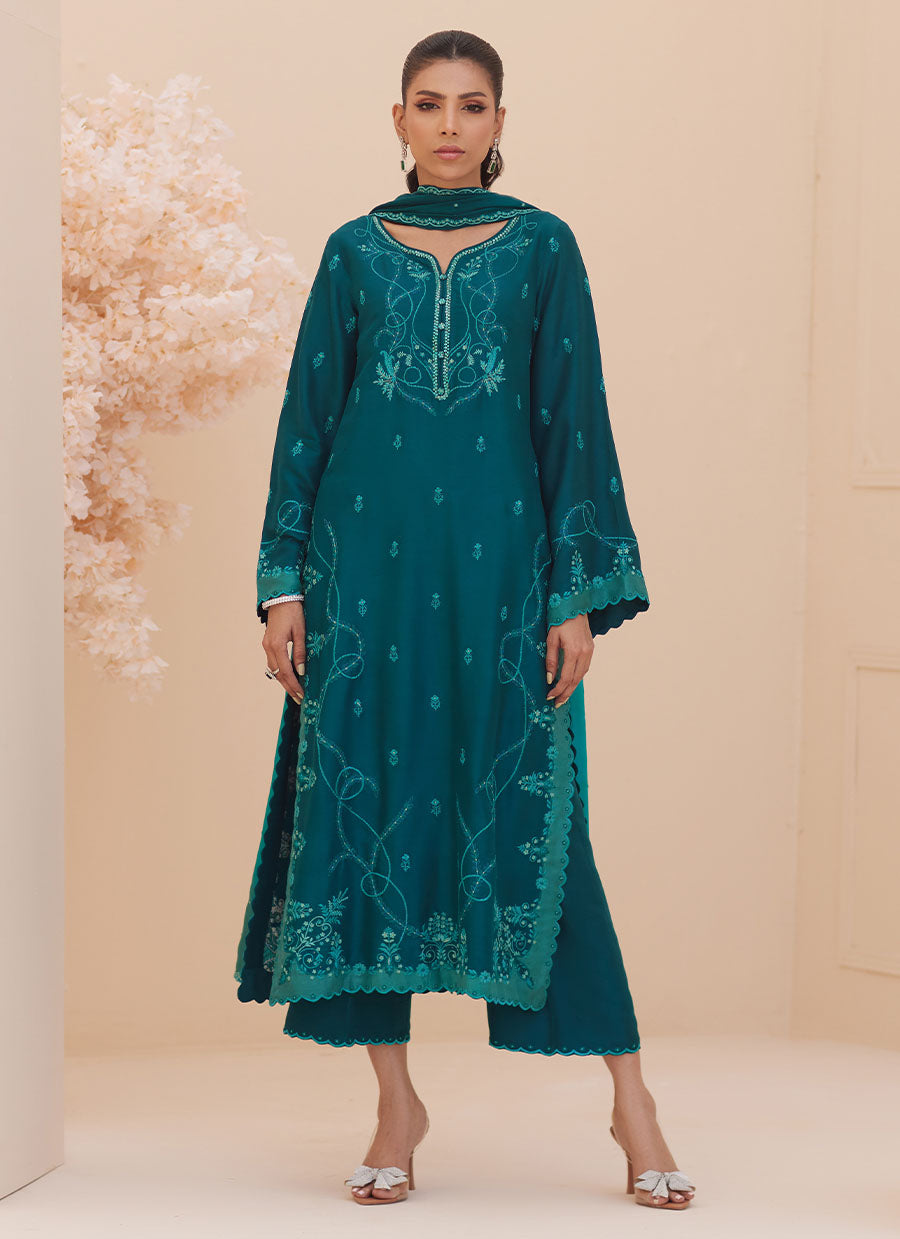 Evel Emerald  Shirt and Dupatta
