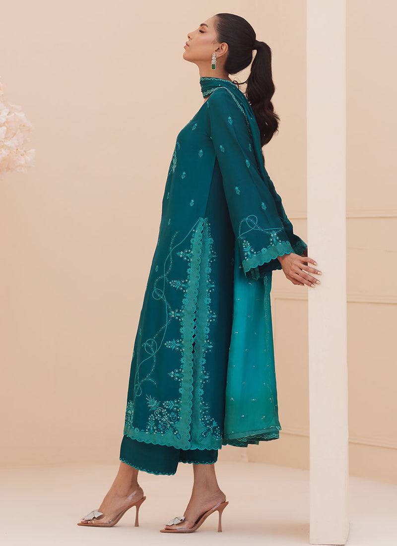 Evel Emerald  Shirt and Dupatta