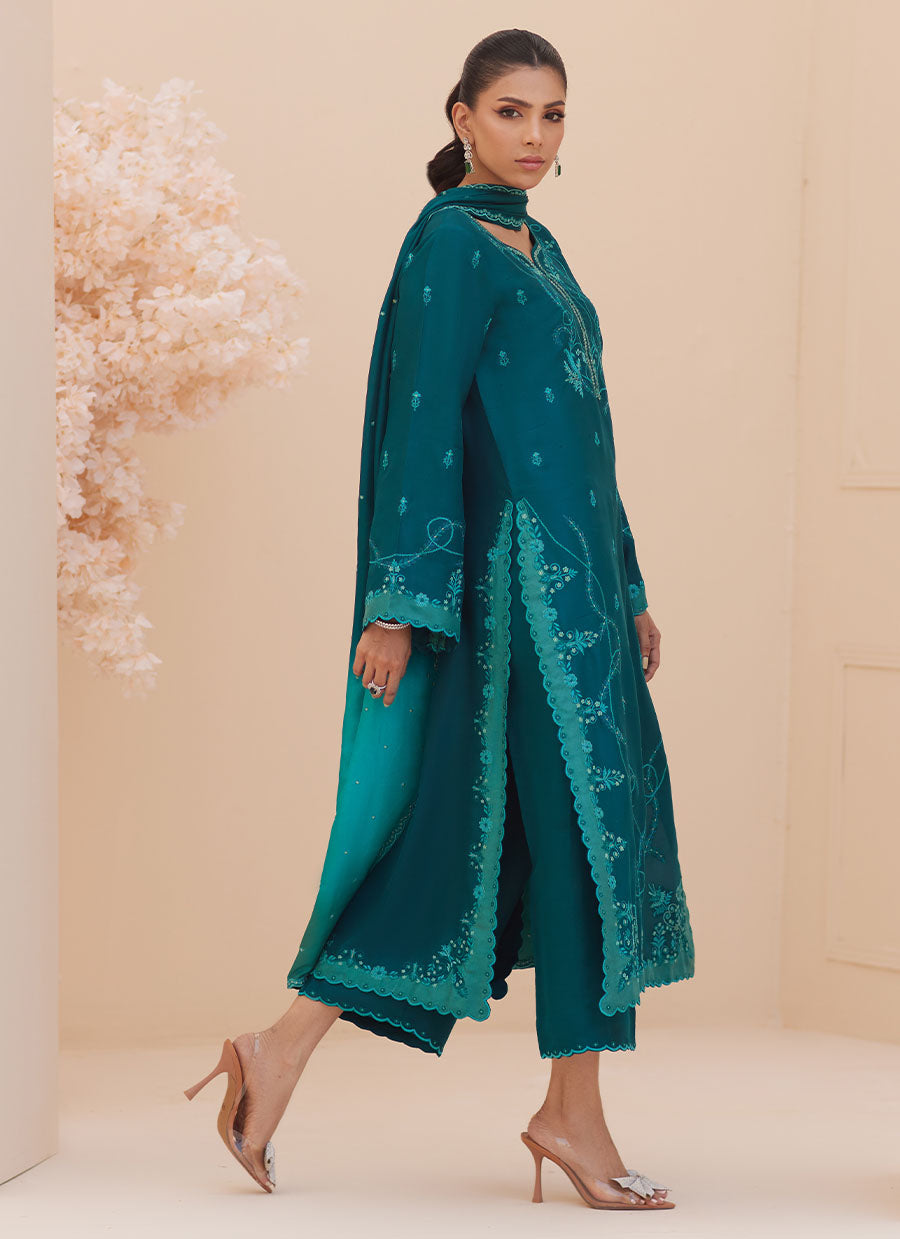 Evel Emerald  Shirt and Dupatta