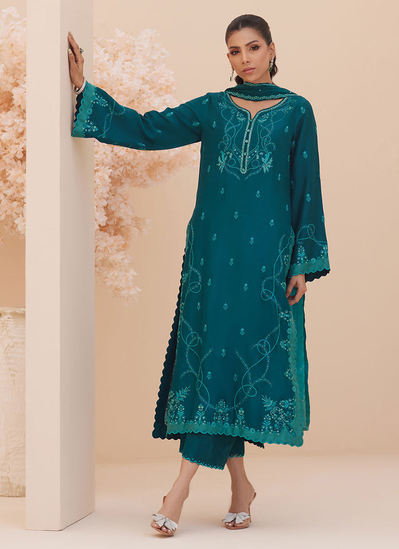 Evel Emerald  Shirt and Dupatta