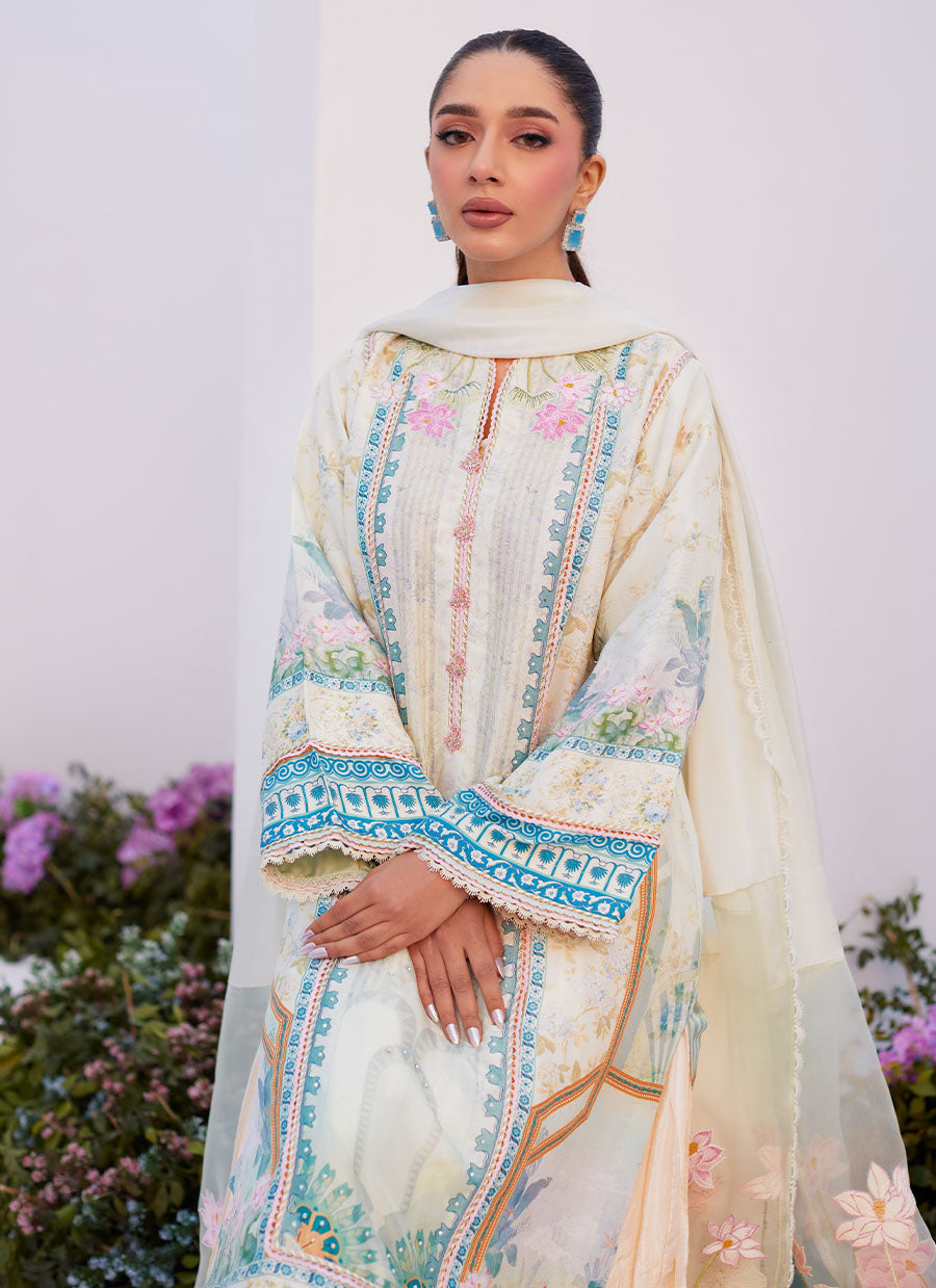 Turkish Aqua Shirt and Dupatta