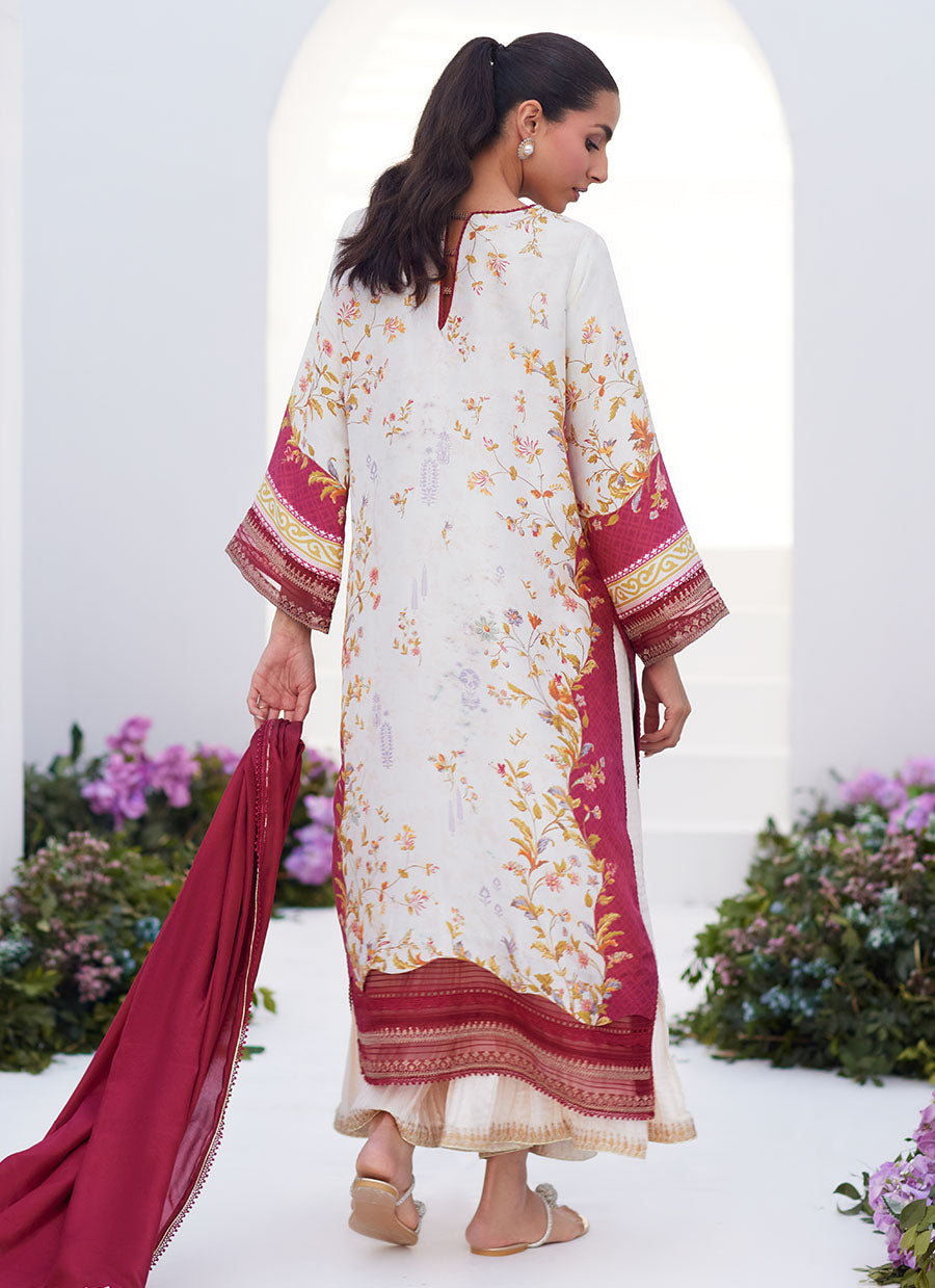 Sangria Trellis Shirt and Dupatta