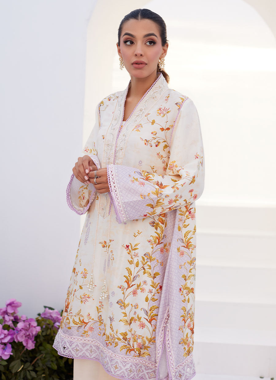 Amethyst Trellis Shirt and Dupatta