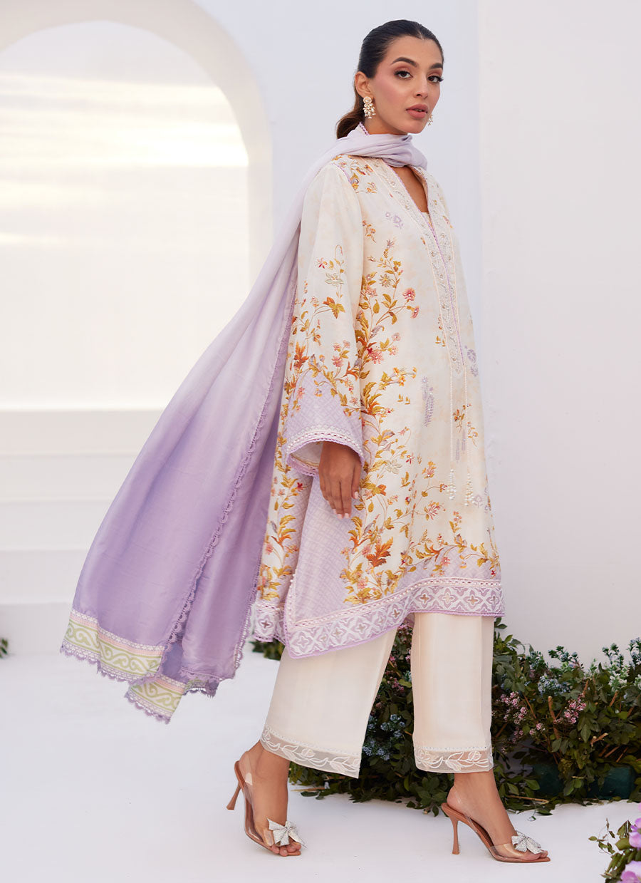 Amethyst Trellis Shirt and Dupatta