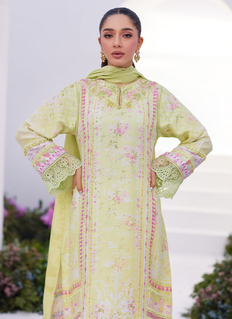Kelly Lime Shirt and Dupatta