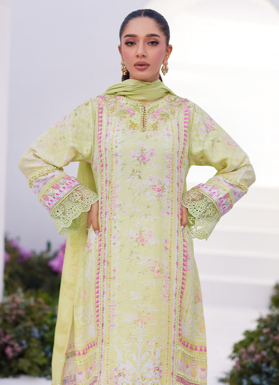 Kelly Lime Shirt and Dupatta