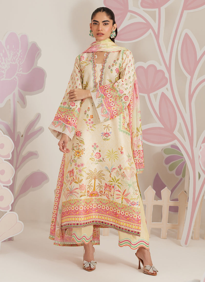 Zelara Shirt And Dupatta