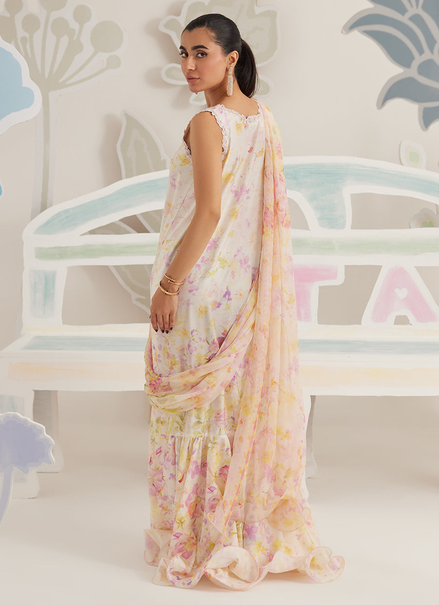 Airelle Bloom Draped Saree Dress
