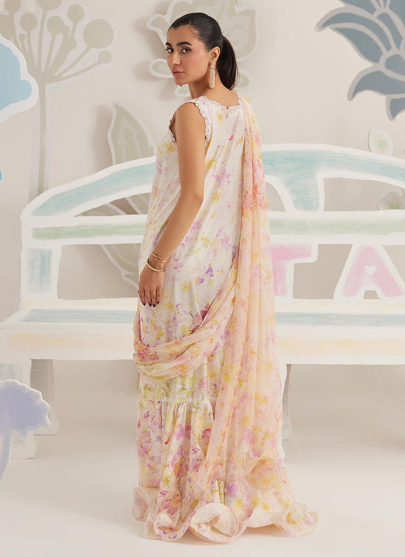 Airelle Bloom Draped Saree Dress