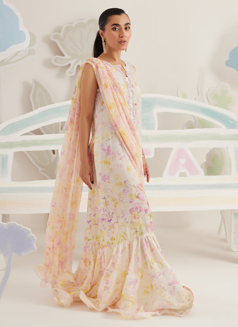 Airelle Bloom Draped Saree Dress