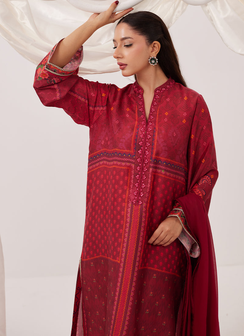 Emberline Shirt And Dupatta
