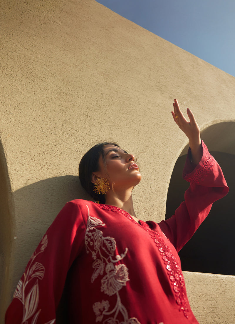 Siren Scarlett Silk Kaftan