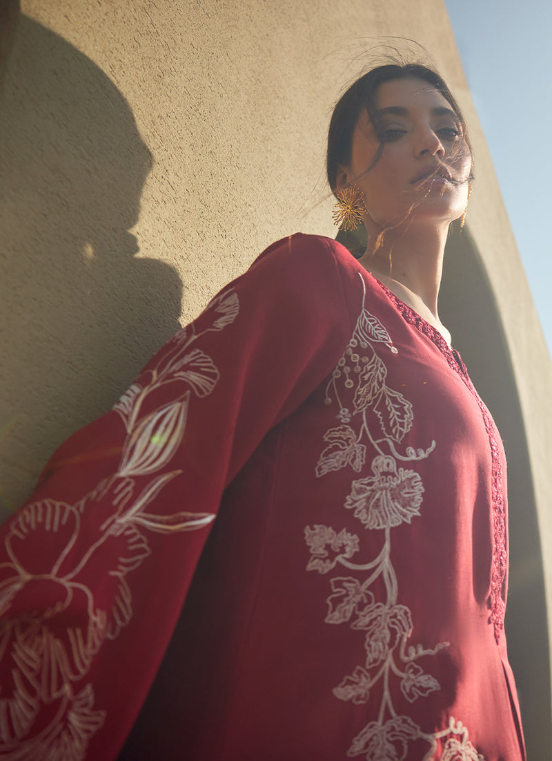 Siren Scarlett Silk Kaftan