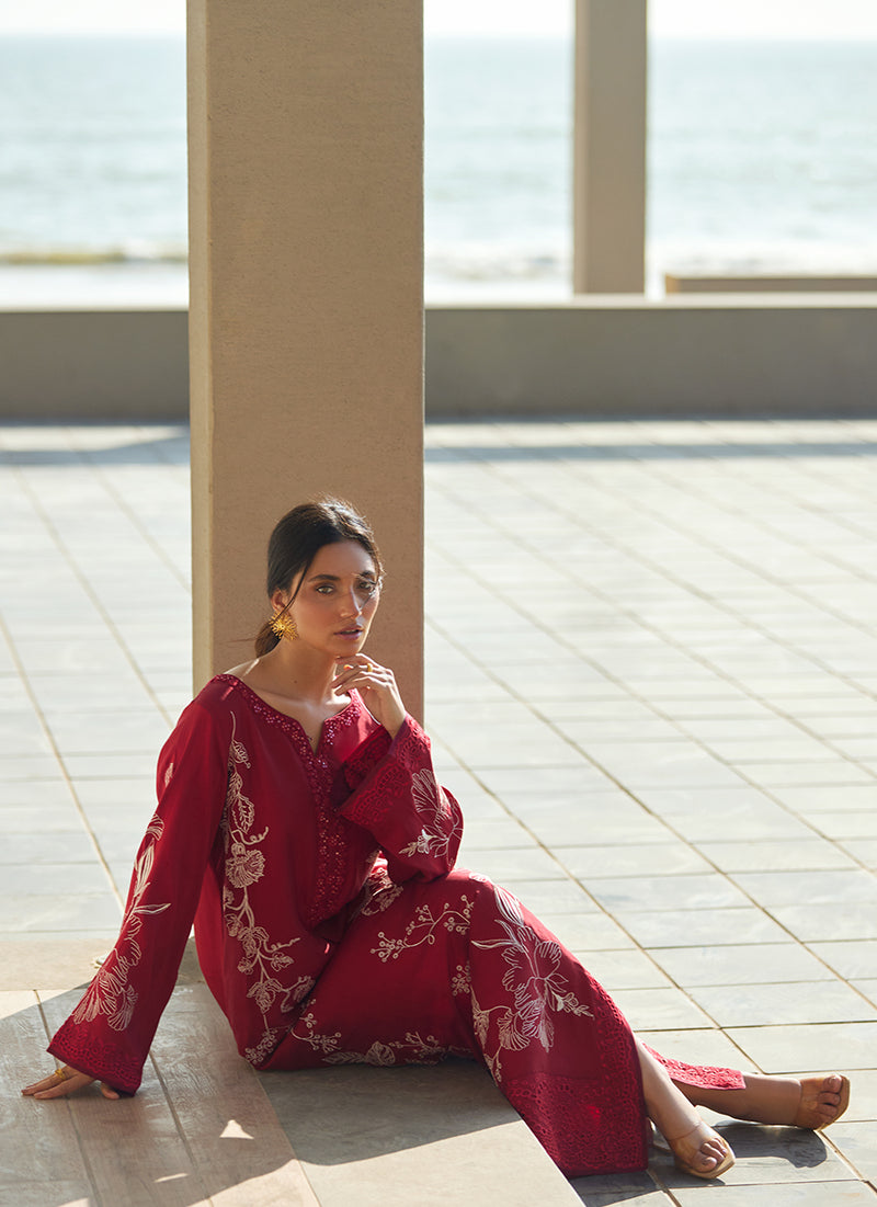 Siren Scarlett Silk Kaftan