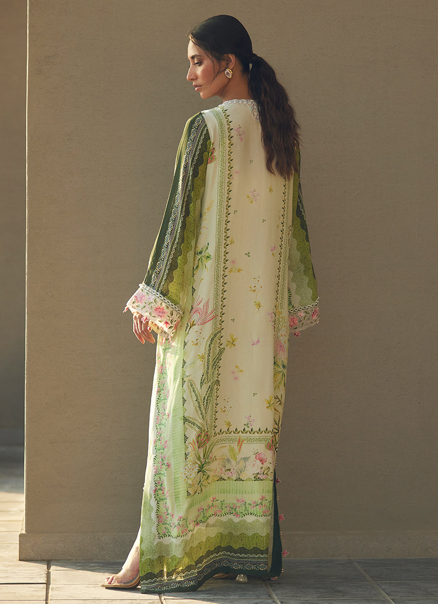 Selah Kiwi Crepe Kaftan
