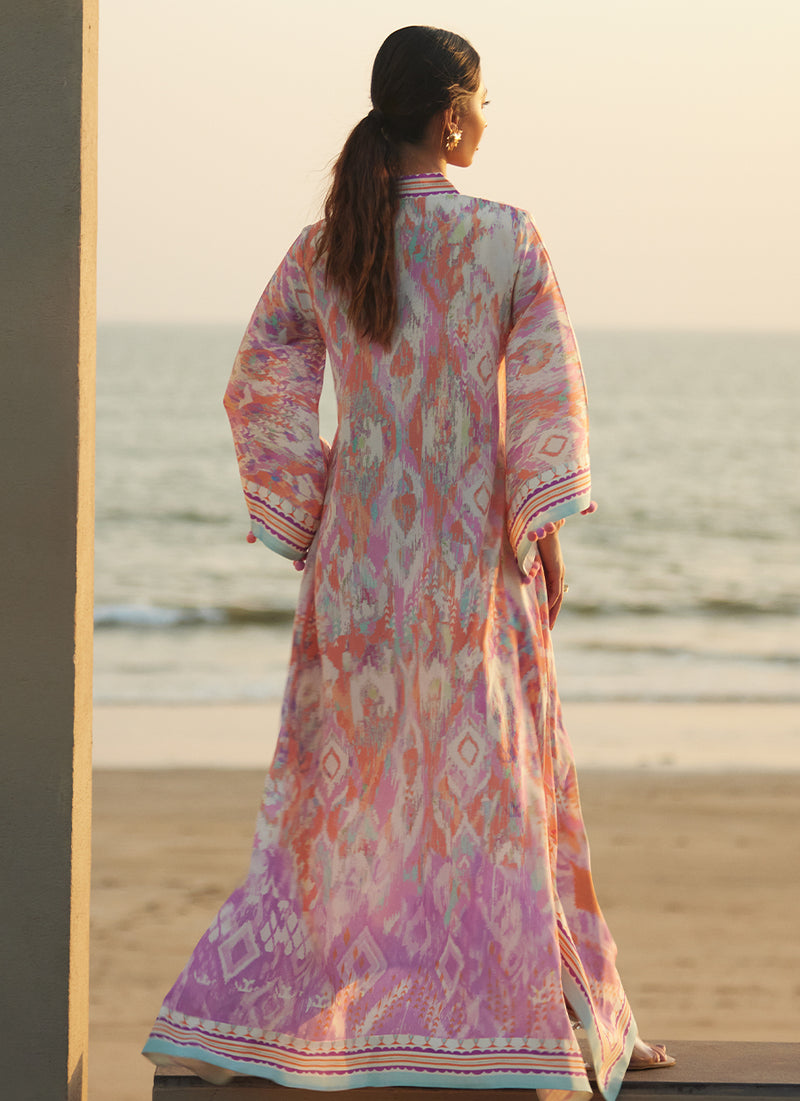 Solana Sunset Crepe Kaftan