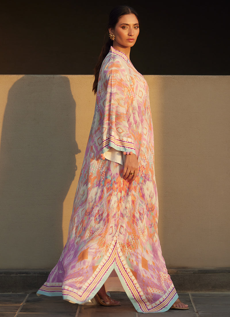 Solana Sunset Crepe Kaftan