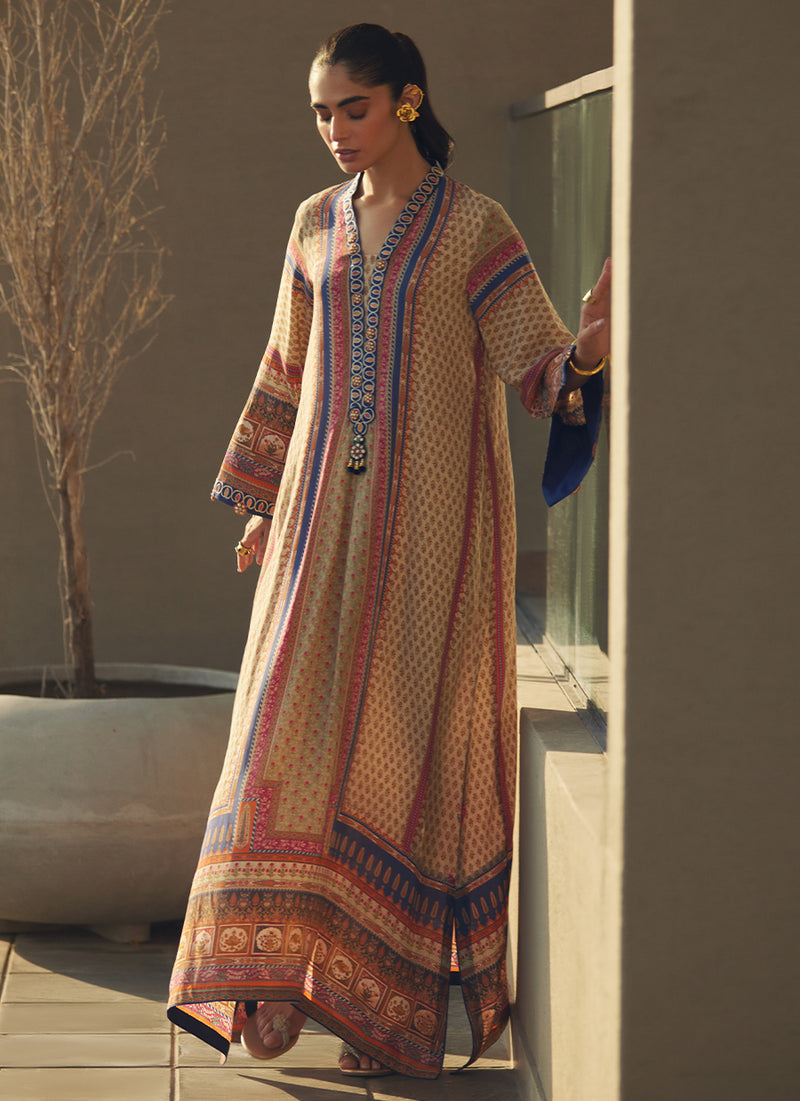 Sora Sand Crepe Kaftan