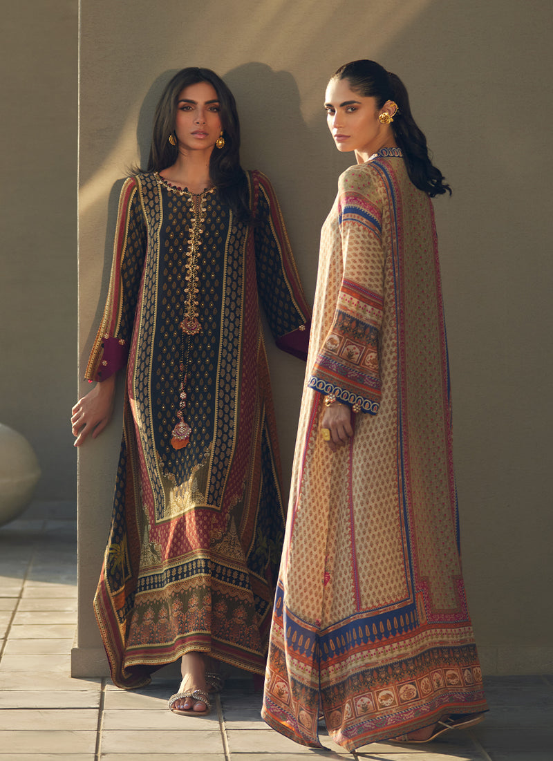 Sora Sand Crepe Kaftan