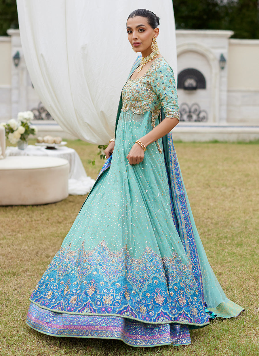 Amani Aqua Ombre Kalidaar