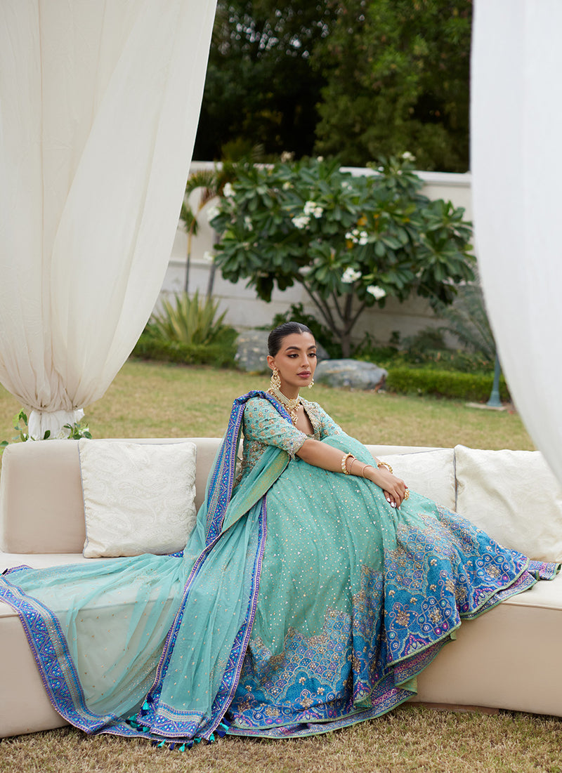 Amani Aqua Ombre Kalidaar