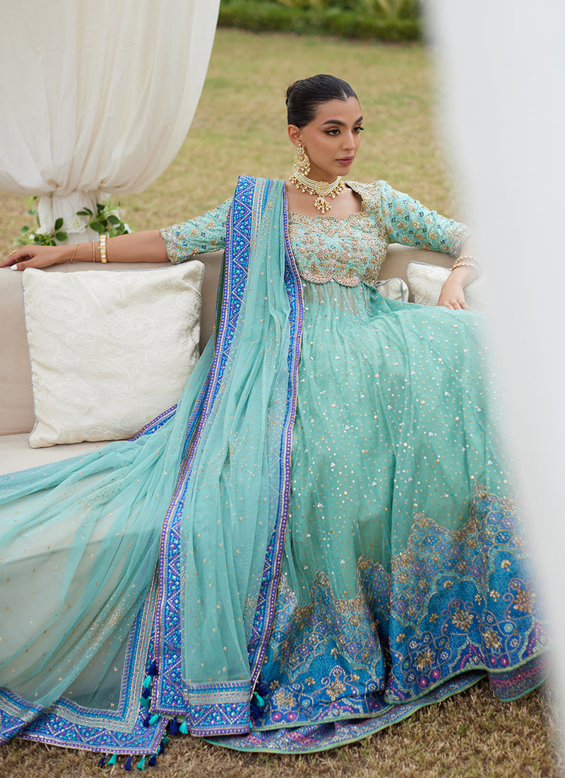 Amani Aqua Ombre Kalidaar