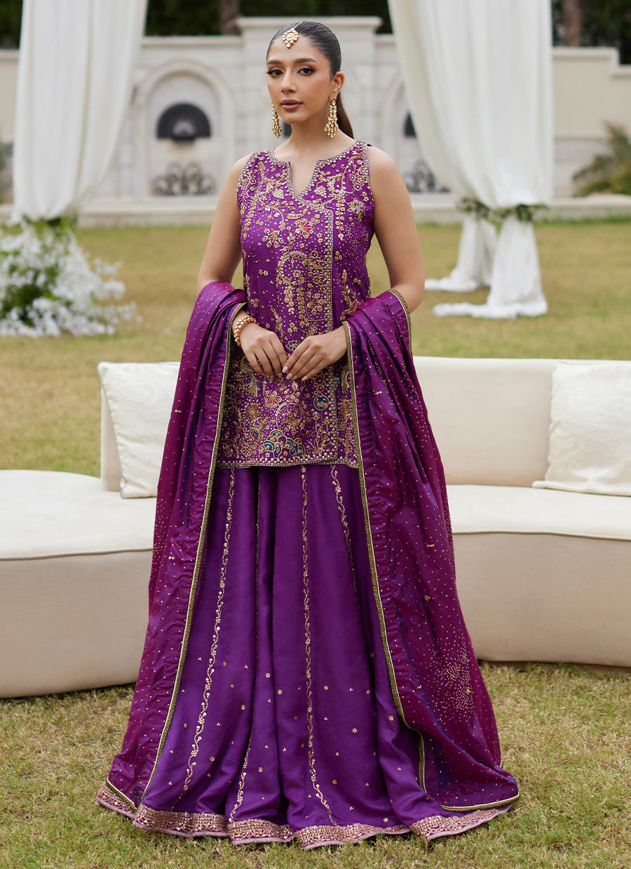 Aveline Orchid Short Shirt And Dhaka