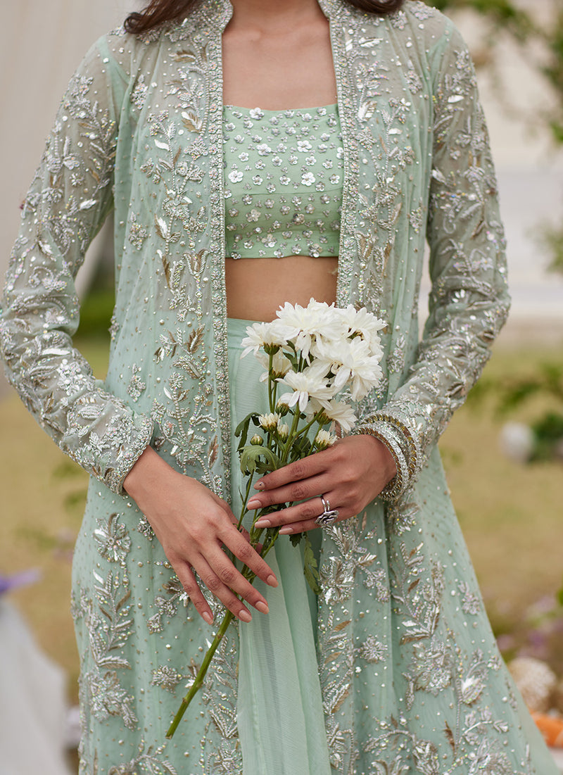 Elva Pale Turquoise Jacket