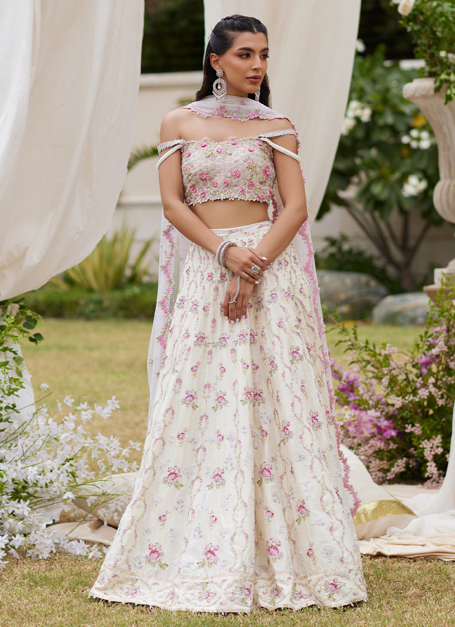 Kaya Ivory Lehnga Choli