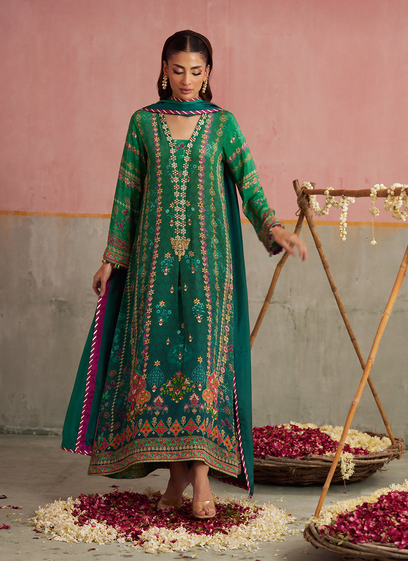 Noemi Jade Shirt And Dupatta