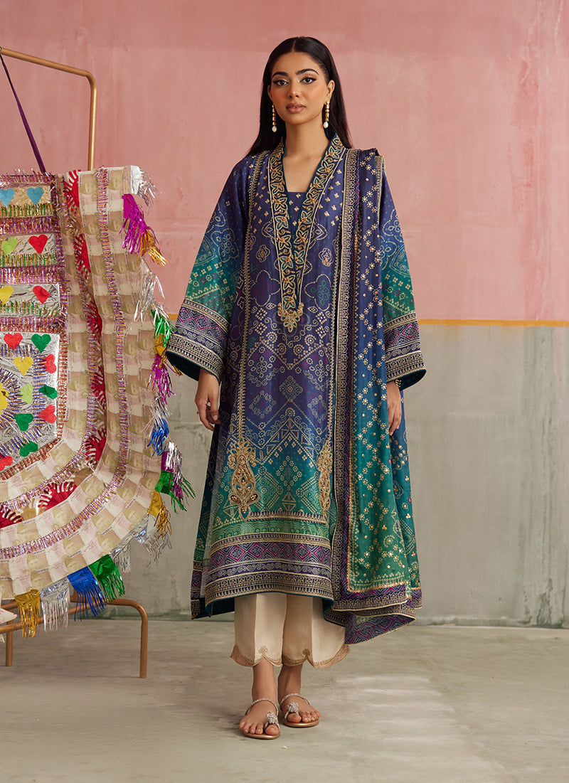 Catalina Ombre Shirt And Dupatta