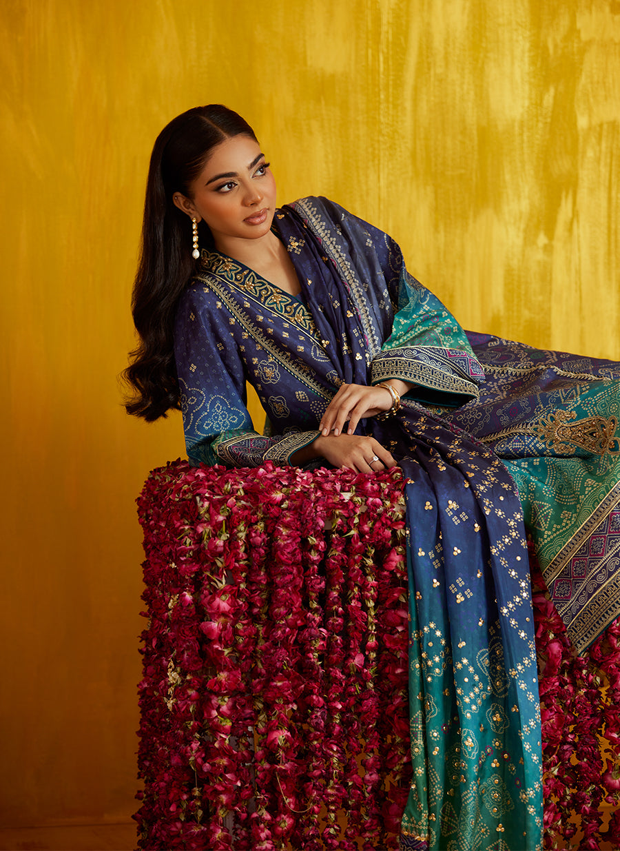 Catalina Ombre Shirt And Dupatta