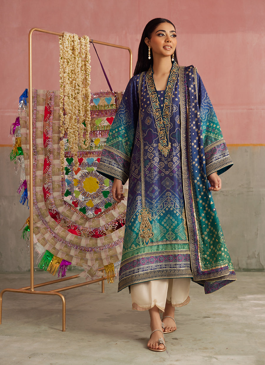 Catalina Ombre Shirt And Dupatta