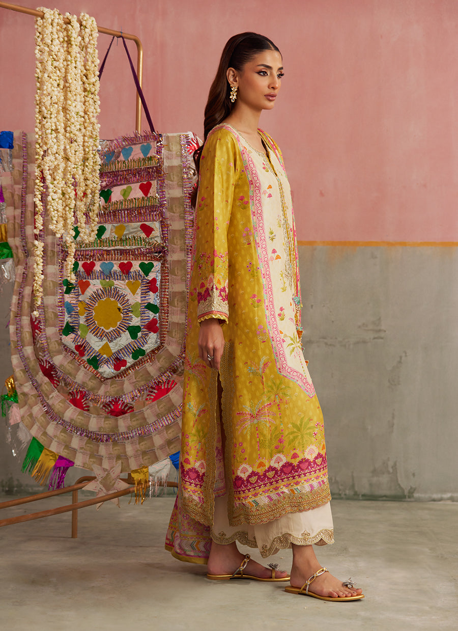 Arabella Kiwi Shirt And Dupatta