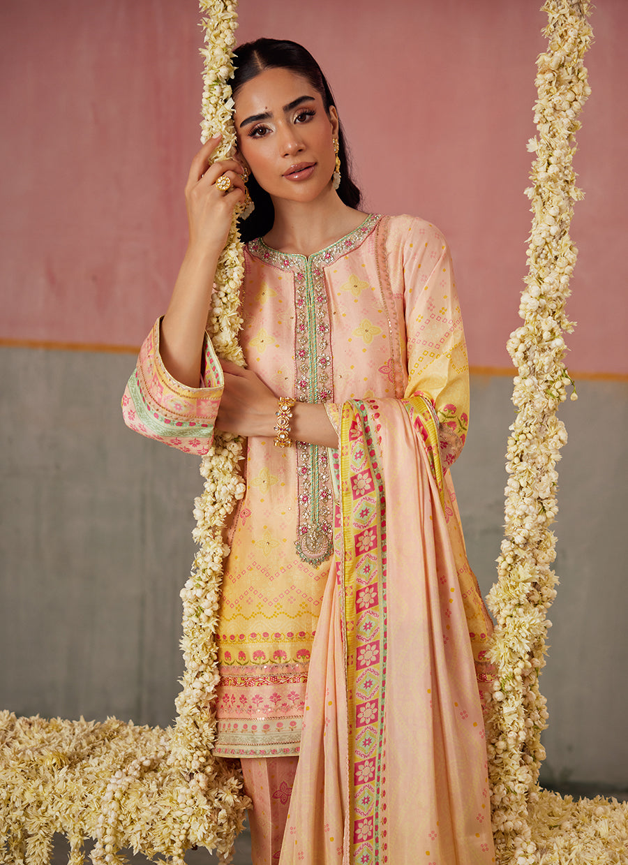 Livvy Ombre Shirt And Dupatta