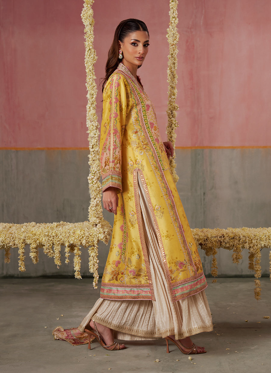 Mogra Buttercup Shirt And Dupatta