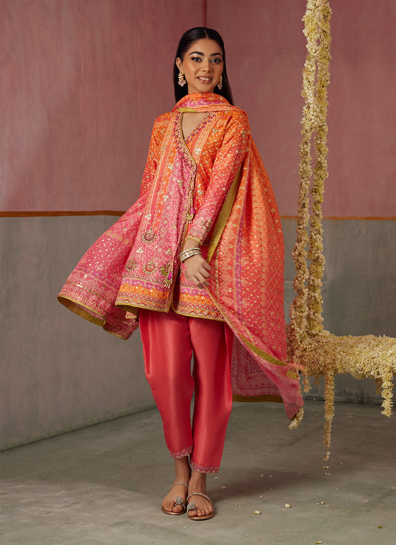 Ananya Ombre Shirt And Dupatta