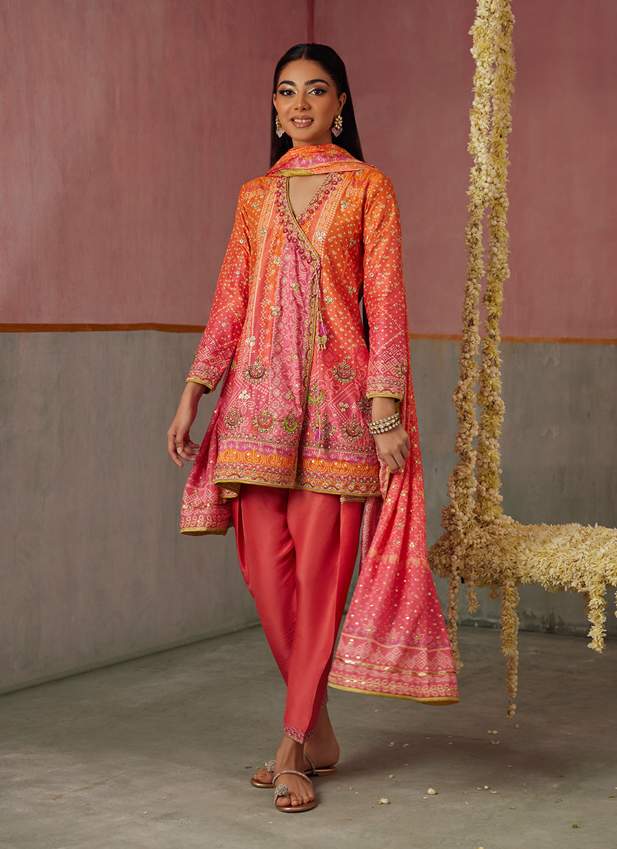 Ananya Ombre Shirt And Dupatta