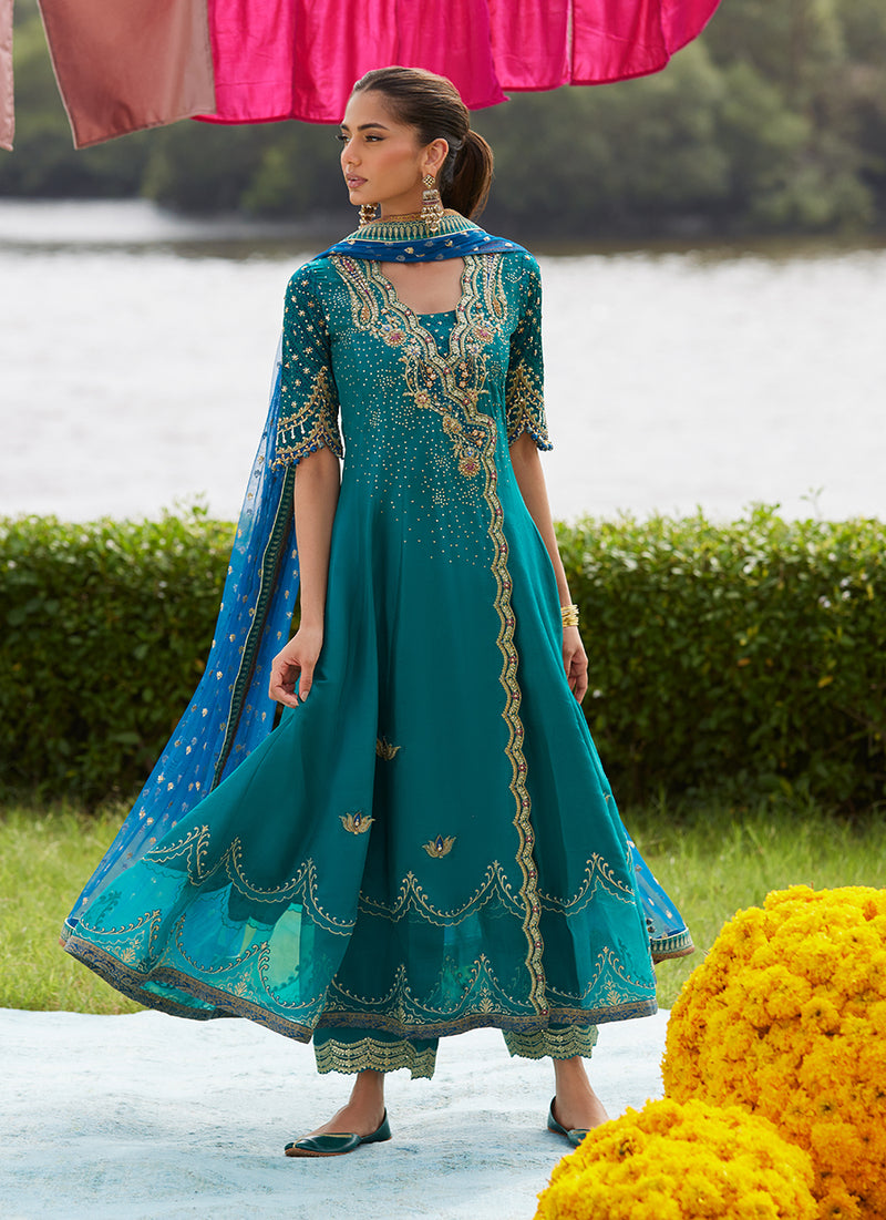 Empress Emerald Kalidaar And Dupatta