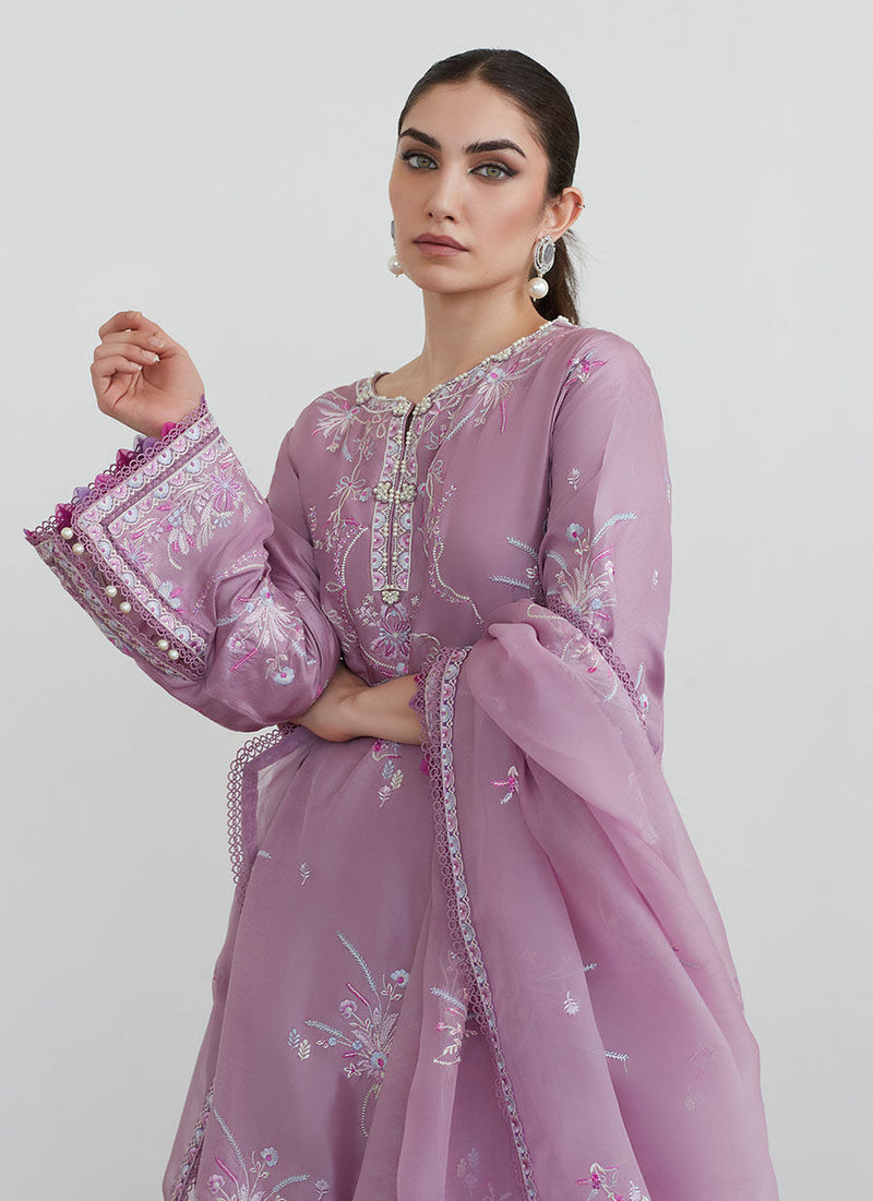 Mona Mauve Shirt And Dupatta