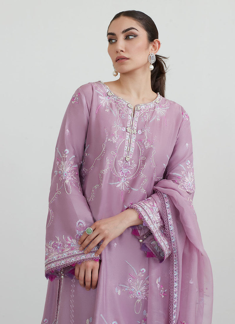 Mona Mauve Shirt And Dupatta